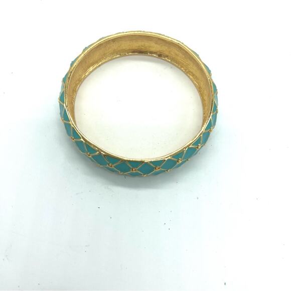 Kate Spade Cape Cod Mariner enamel Bracelet Nautical Net Ocean Sea aqua teal - Picture 4 of 6